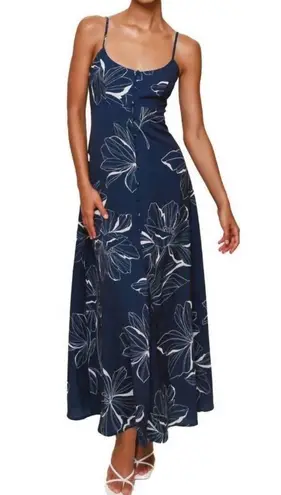 Hutch New
Valente Floral Navy Two Tone Maxi Dress Sz Small $268