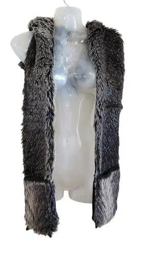 Handmade Wolf Faux Fur Snood Scarf Hat Hood Rave Party Costume