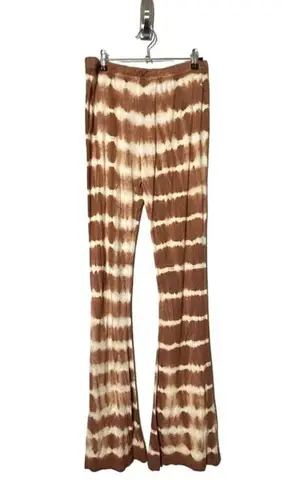 Raga NEW Seaside Bell Pants Comfy Tie Dye Bell Bottoms Tan Size Large