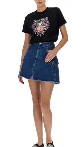 Head Kenzo Paris Tiger Short Sleeved Crewneck T-
Shirt Black Pink