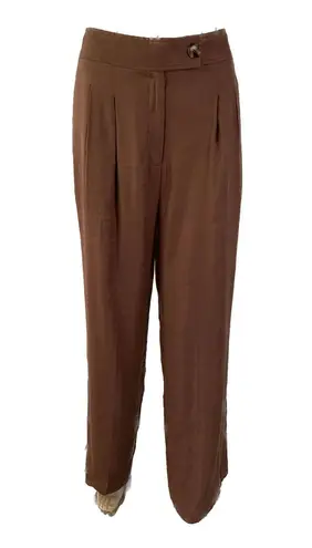 Elie Tahari Linen Blend Wide Leg Pants