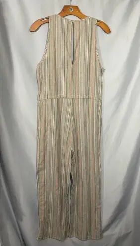 Drew Anthropologie Jumpsuit Romper Linen Blend Jogger Ankle Wide Leg Relax XS