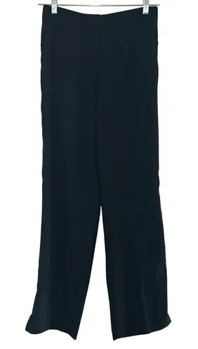 Jason Wu Black Wide Leg Pants Side Stripe Tailored Trouser Size 6 career office