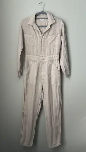 Mate the Label Linen Long Sleeve Jumpsuit