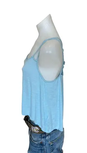 Baby Blue Cropped Camisole MEDIUM Strappy Babydoll Coquette Softgirl Daisy