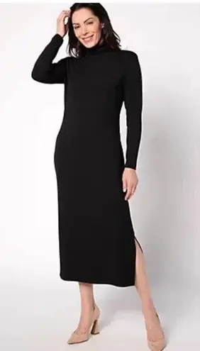 Women’s black Control Finespun Jersey Tummy
Control Midi Dress Petite L NWT Size undefined