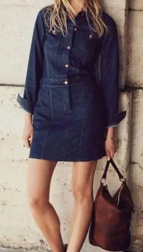 Madewell  Denim Jean Jacket Dress Size XS