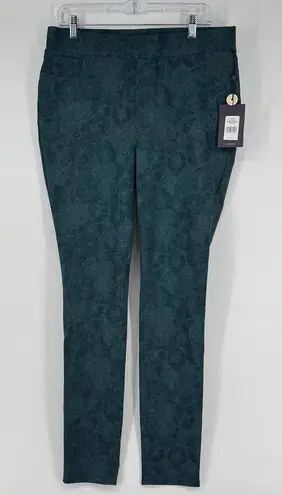 NYDJ Modern Leggings pull on slimming floral design Cheshire Hill Size 10