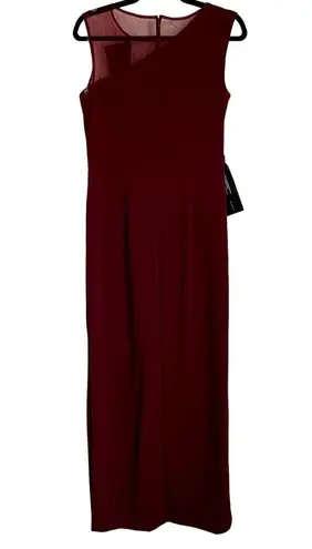 JS Collections NWT JS Collection Kirsten Neckline Bow Gown in Deep Red
