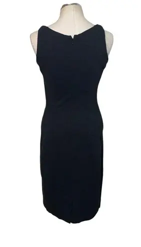 MM.LaFleur Lydia Textured Ponte Knit Twisted Boat Neck Sheath Dress Size 8