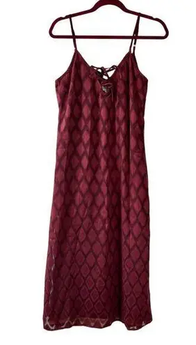 Band of the Free Merlot Burgundy Maxi Slip Dress Women’s Size Small NWT Red