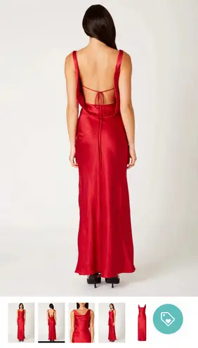 NIA | Fiora Dress In Ruby Red