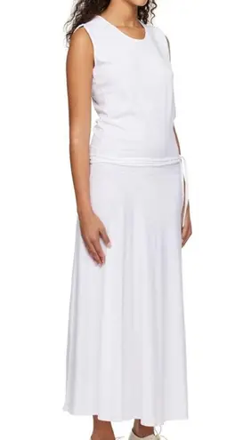Lemaire Belted Midi Dress White Size Small 100% Cotton