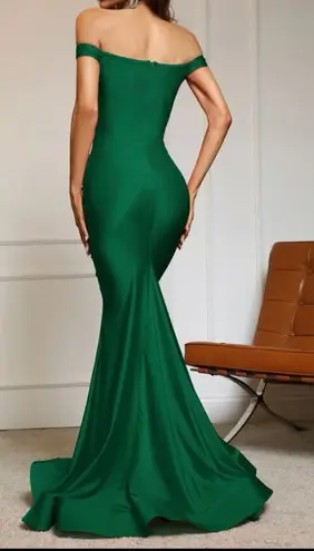 Boutique Dark Green Mermaid Prom Dress 