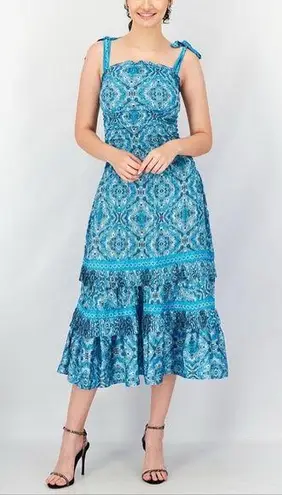 Ramy Brook Sia Printed Midi Dress Medium