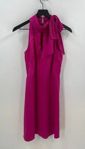 Glamour Fuchsia Pink Animal Print Barbiecore Sleeveless Dress Size 6