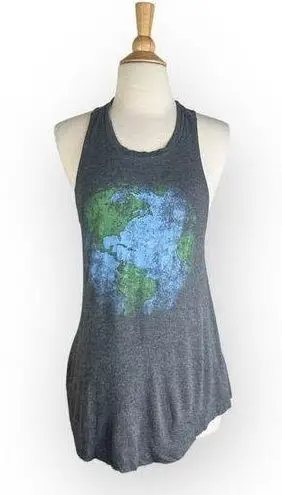 Fifth Sun  Gray Earth Tank - Unique Plant Earth Graphic Small