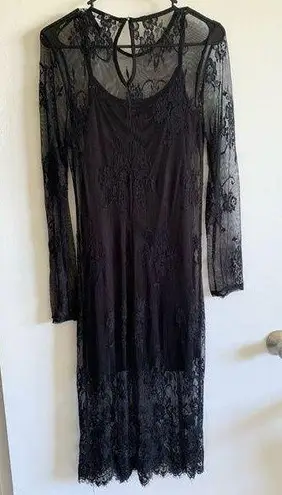 Xhilaration Black Lace Dress M