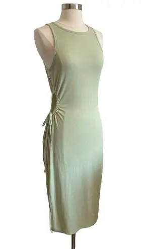 Planet Gold Sleeveless Knit Midi Dress With Cut Out Tie Side By