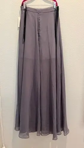 TLC SAY YES TO THE PROM 3/4 Sheer Maxi Skirt Jeweled Gray Size undefined