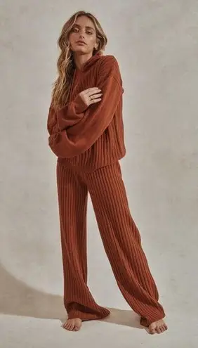 🤎🍁🍂NWT SNDYS HENDRIX KNIT PANTS IN RUST (pants only) Brown