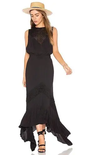 Jen's Pirate Booty Dress Womens M Black Sagrada Rising Sun Midi Whimsygoth