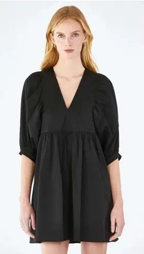 Hunter Bell Women's Maya Puff-Sleeve Eyelet Mini Dress Size S