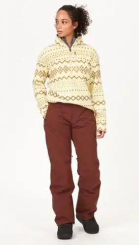 Marmot Heavyweight Drop Line Printed Half-Zip Fleece Pullover Nordic / Wheat S