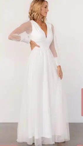 Baltic Born NWT Tulle White Maxi Dress