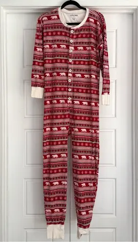 Little Blue House by Hatley Fair Isle Bear Adult Union Suit