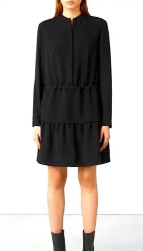 ALL SAINTS Lin Long Sleeve Dress Women’s Size 10 in Black in EUC!