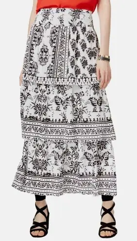 INC INTERNATIONAL CONCEPTS Women's Tiered Skirt Size Medium White