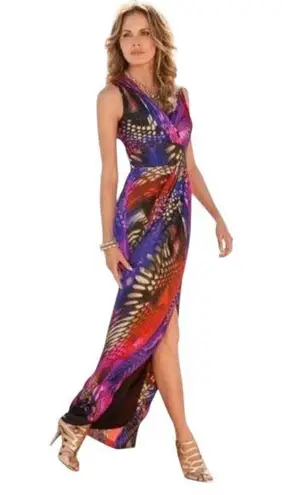 Boston Proper - Multicolor Slide Slit Maxi Dress Sz 6