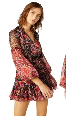 MISA Los Angeles MISA Los Angelos Elisabetta Mini Dress Flora Valentina Print Size S