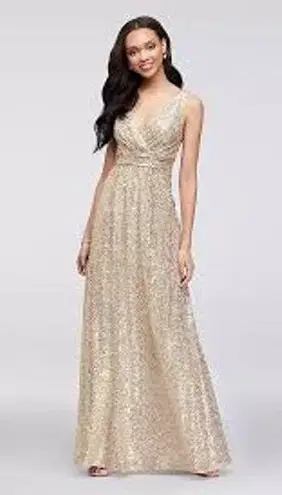 Sorella Vita Gold Sequin Gown - US Size 18