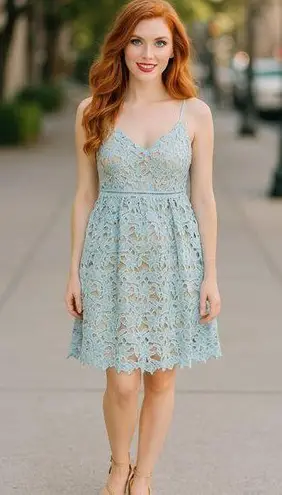 City Chic NWT Sky Blue So Fancy Dress - Size S/16