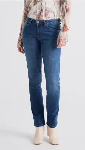 DU/ER Performance Denim Mid Rise Slim Straight Stretch Jean 30/32 Blue