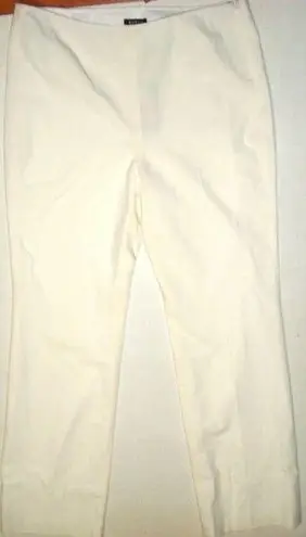 Womens Worth New York NWT $498 12 Pant Wool Lined Work Off White Office Tall 34"
