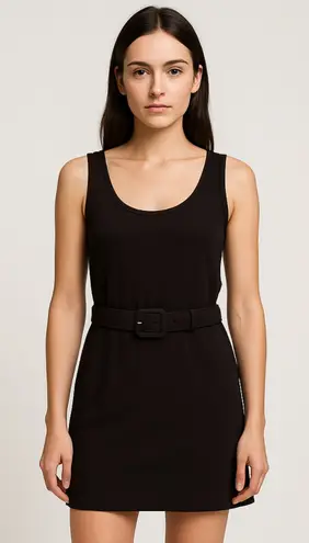 Moschino Belted 90s Mini Dress Brown Sz 6