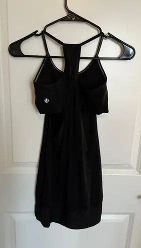 Lululemon Black Tank With Built-In Bra