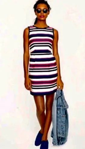 J.Crew  Multicolor Striped Dress with Pockets