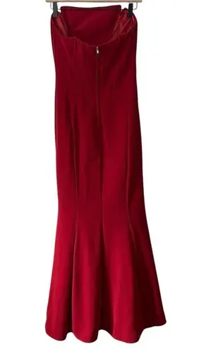 Jill Stuart Jill Red Academy Long Formal Dress Gown Mermaid Romantic Showstopper