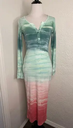 Young Fabulous and Broke  Midi Dress // Everglade Paint Brush wash size XS
