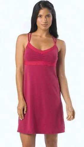 prAna  Pink Strappy Criss Cross Back Pink Kaley Mini Dress