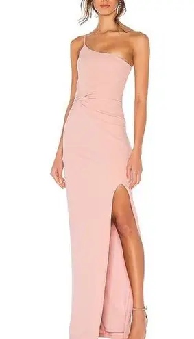 Nookie Pink One-Shoulder Maxi Dress NWT