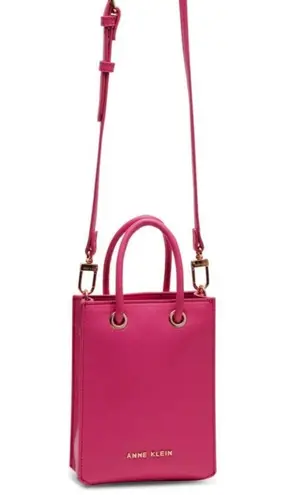 Anne Klein  Mini Tube North/South Crossbody Bag - Flash Pink