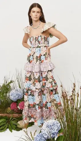 NWT CeliaB Tiered Ruffle Maxi Dress