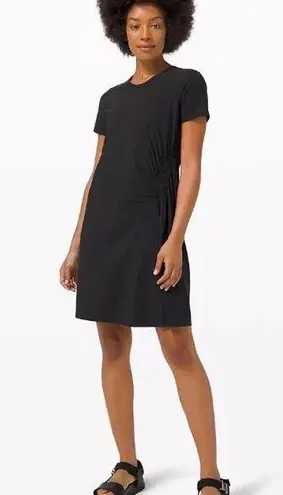 Lululemon Seek Sun Dress Black Size 8 Like New Exercise Dress