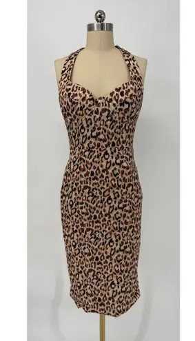 Lavish Lice NWT Lavish Alice Underwired Bustier
Satin Midi Dress Leopard Print Sz US 4
$150