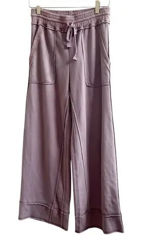 Fate Purple Wide Leg Activewear Sweatpants Size Small Pockets Streetwear Boho